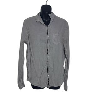 Frank and Eileen women’s small Luke shirt grey button up capsule